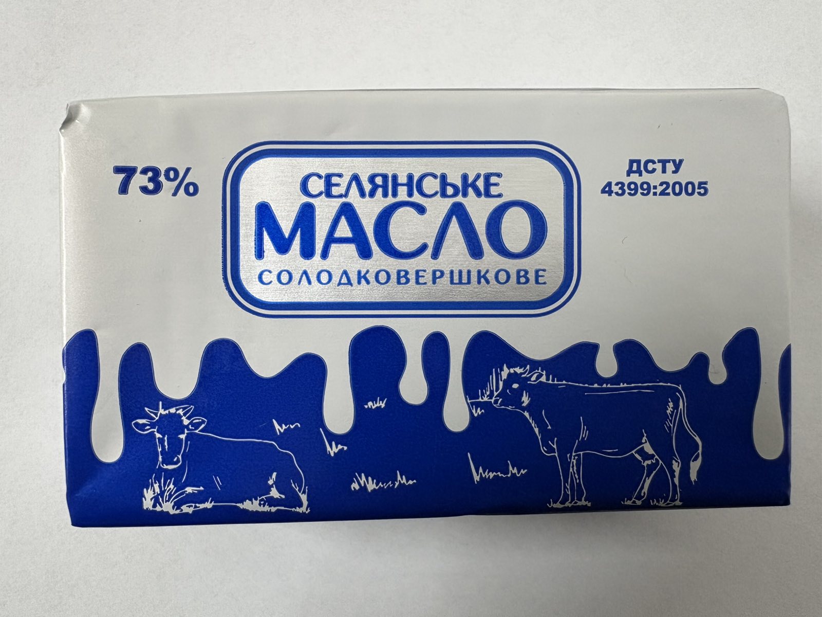 Масло солодковершкове селянське 73% , виробник ІВА-АРТ
